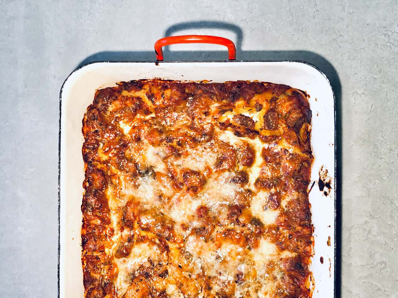 Cover image for Überbackene Tomaten-Ricotta-Pasta