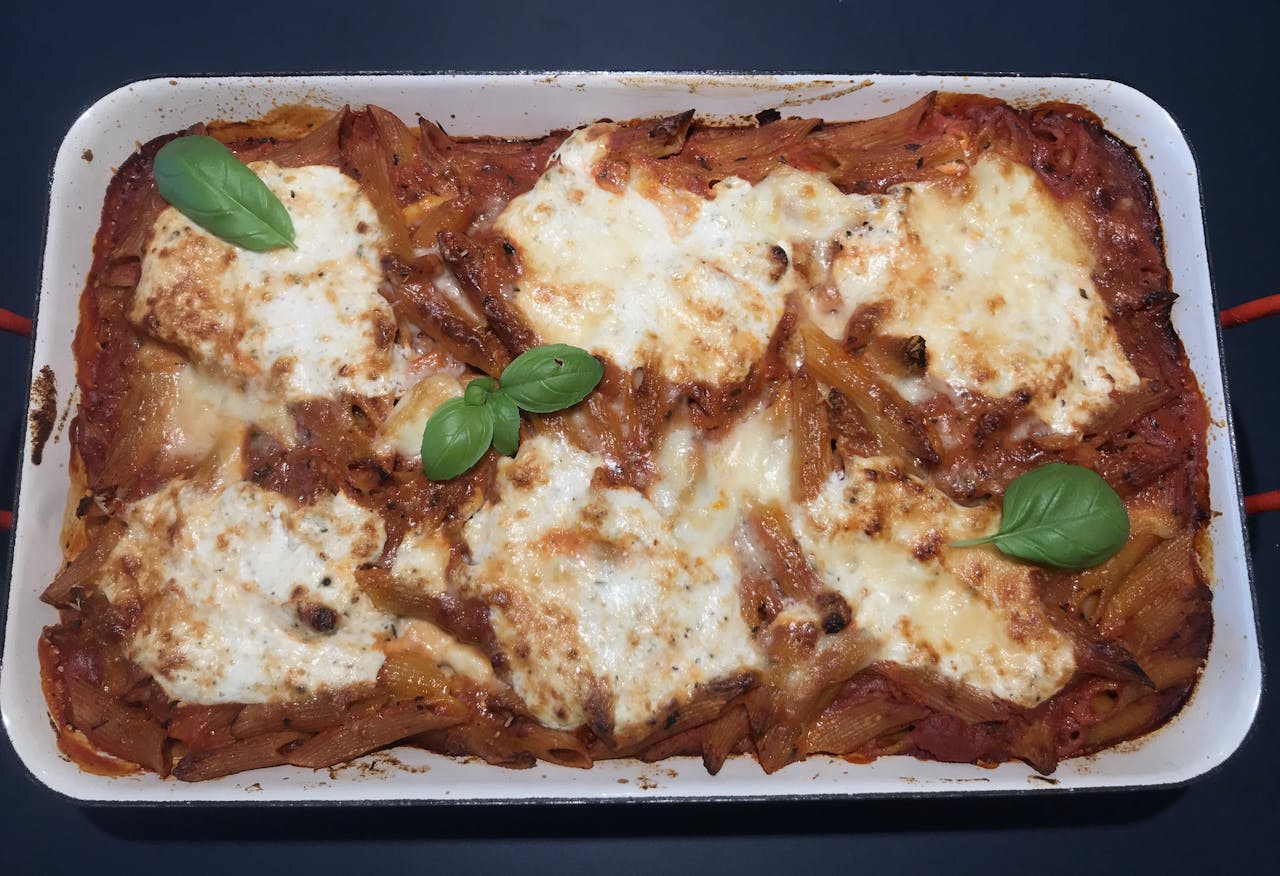 Überbackene Tomaten-Ricotta-Pasta
